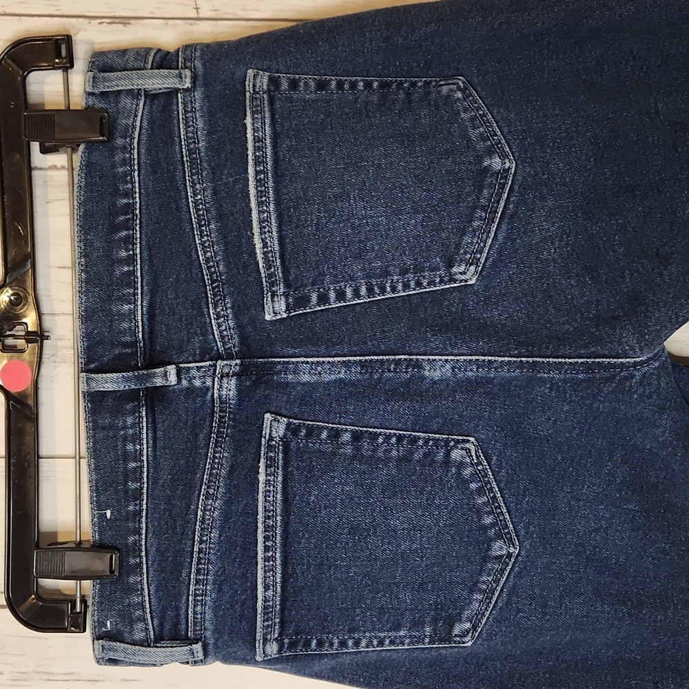 🥳LOFT Dark Blue Hi-Waist Kick Crop Size 6 - Picture 8 of 8